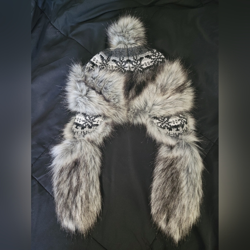 Knit Faux Fur Musher's Cap